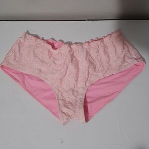 Frankies Bikinis Pink Lace Women's Underwear